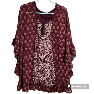 Free People Butterfly Sleeve Dress